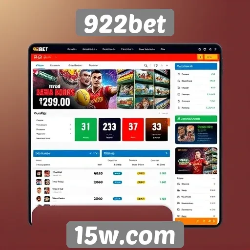 Avaliação da interface do usuário do site 922bet